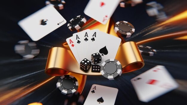 Live casino table with dealer streaming